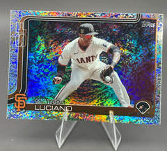 MARCO LUCIANO #156 Holo Foil 2025 Topps Series One GIANTS-YANKEES