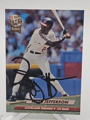 1992 Fleer Ultra Reggie Jefferson #50 Cleveland Indians Signed Autographed Card