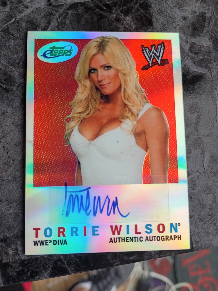 2007 Topps WWE eTopps Chrome Refractor ETW-7 Torrie Wilson Autograph 549/867