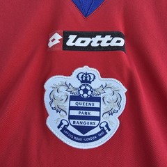QPR Queens Park Rangers Mens M Away Football Shirt 2008/09 Red Blue Routledge