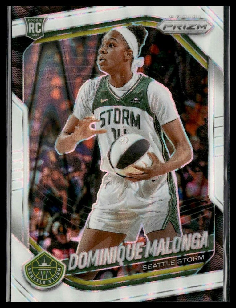 2025 Panini Prizm WNBA #116 Dominique Malonga White Seismic Prizms (i20766)