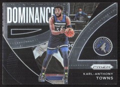 5229K 2021-22 Panini Prizm #9 Karl-Anthony Towns Dominance