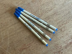 1977 Dodgers Yankees World Series Pen Vintage Lot of 3 + One Dodgers Dry Ink Bad