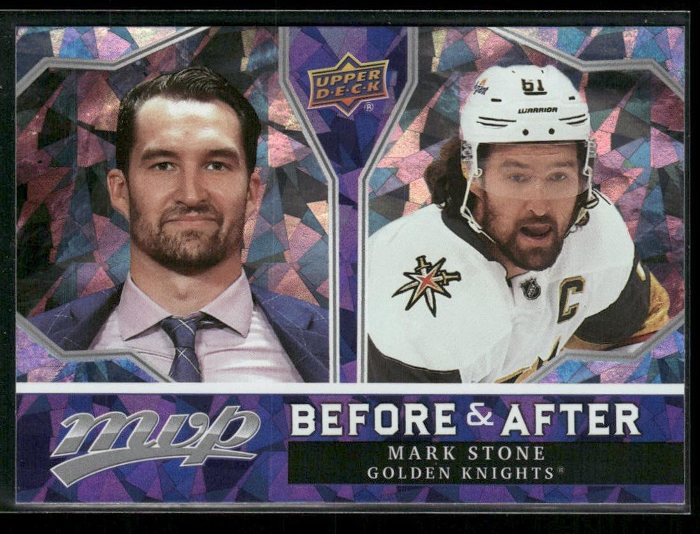 2021-22 Upper Deck MVP #BA-14 Mark Stone Vegas Golden Knights Before and After