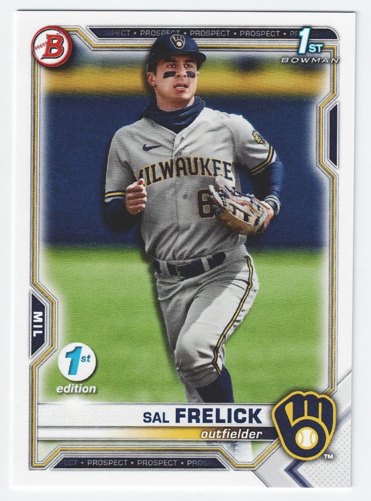 2021 Bowman Draft 1st Edition Paper Sal Frelick 1st Rookie RC Base #BD-172