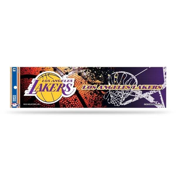 Set of 2 – Los Angeles Lakers Bumper Sticker 11”x4”