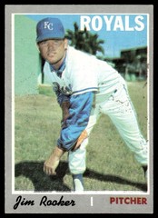 1970 Topps Jim Rooker Rookie Kansas City Royals #222
