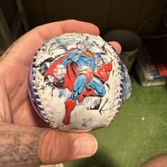 *RETIRED* DC Comics Superman Metallic Collectible Souvenir Baseball