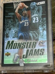 Michael Jordan Card Refractor 90’s INSERT SILVER HOLO FOIL BULLS JERSEY #23🔥