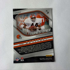 2025 Panini Prizm Earnest Byner Black & Blue Checker #14 NFL
