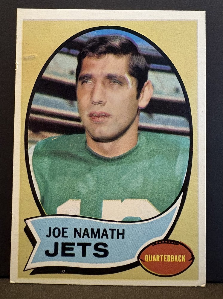 1970 Topps Football #150 Joe Namath New York Jets Vintage Raw EX
