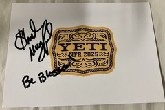 Shad Mayfield Signed Autograph NFR 2025 Yeti Card Rodeo Tie Down Roping