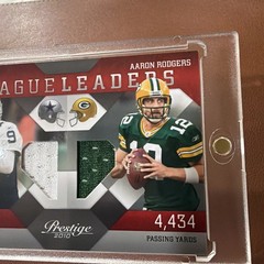 2010 Prestige – Jersey Card #2 Tony Romo, Aaron Rodgers /250 Game Worn Jerseys