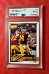 Sam Darnold (1) 2018 ROOKIE PANINI CLASSICS Green Back ONLY 1 PSA 8 EXISTS read