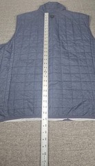 Mens Navy Midshipmen Quilted Puffer Vest Charcoal Cutter & Buck 54 Chest (3XL)