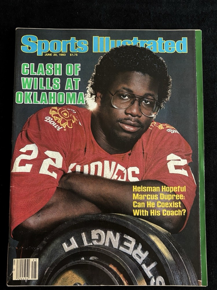 Vintage Sports Illustrated Marcus Dupree Oklahoma Sooners Amazing Shape No Label