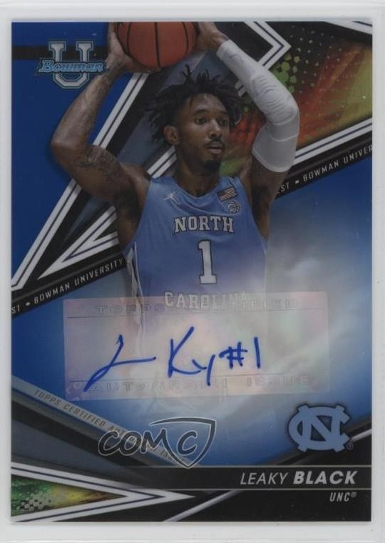 2022 Bowman U Best of 2022-23 Blue Refractor 76/150 Leaky Black #BOA-LB Auto 3hd