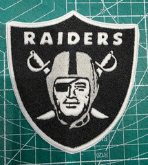 Las Vegas Raiders 5&Prime; Iron Sew On Embroidered Patch Football Logo NFL shoulder