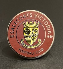 Saltcoats Victoria FC Scottish Non-League football pin badge