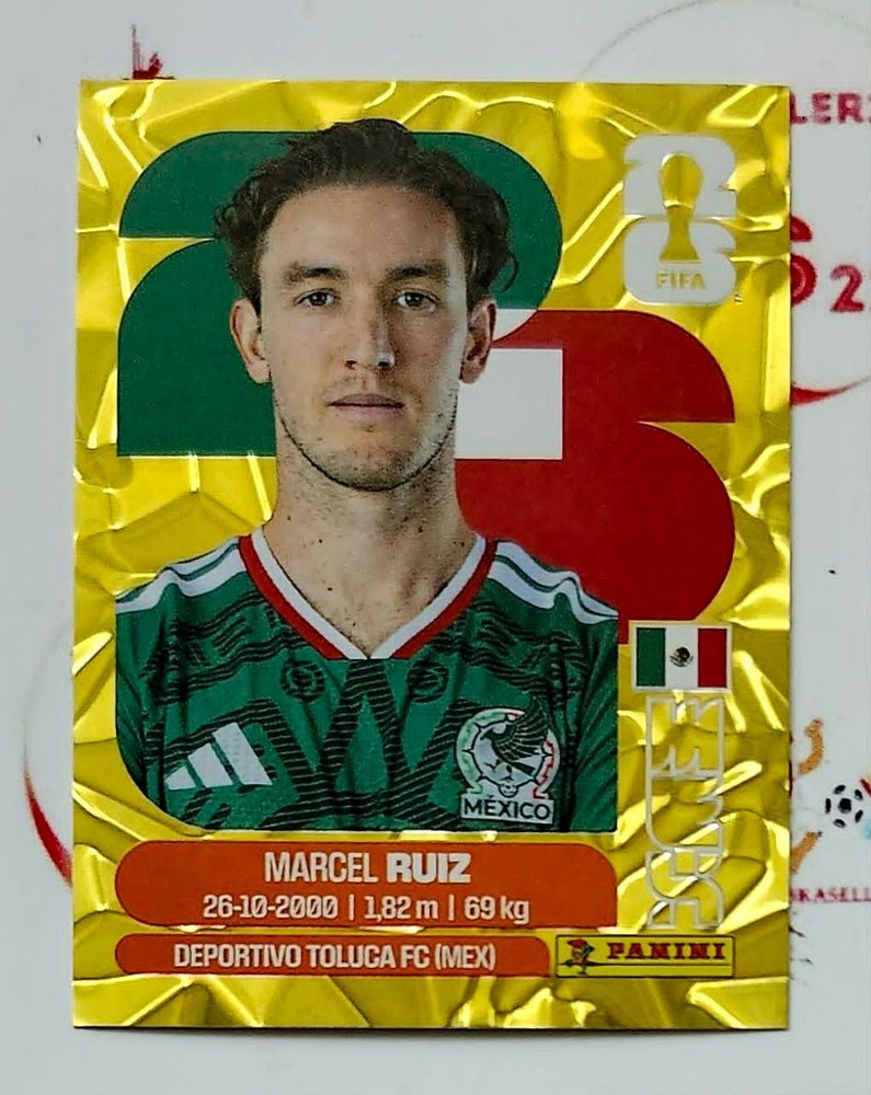 2026 Panini FIFA World Cup 2026 Select Stickers GOLD CRUMPLE ( MEX to JPN )