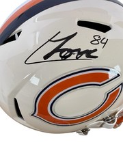 COLSTON LOVELAND SIGNED CHICAGO BEARS FULL SIZE RETRO HELMET BECKETT 4W836703