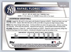 RAFAEL FLORES YANKEES RC 1st card 2025 BOWMAN PROSPECTS #BP-34