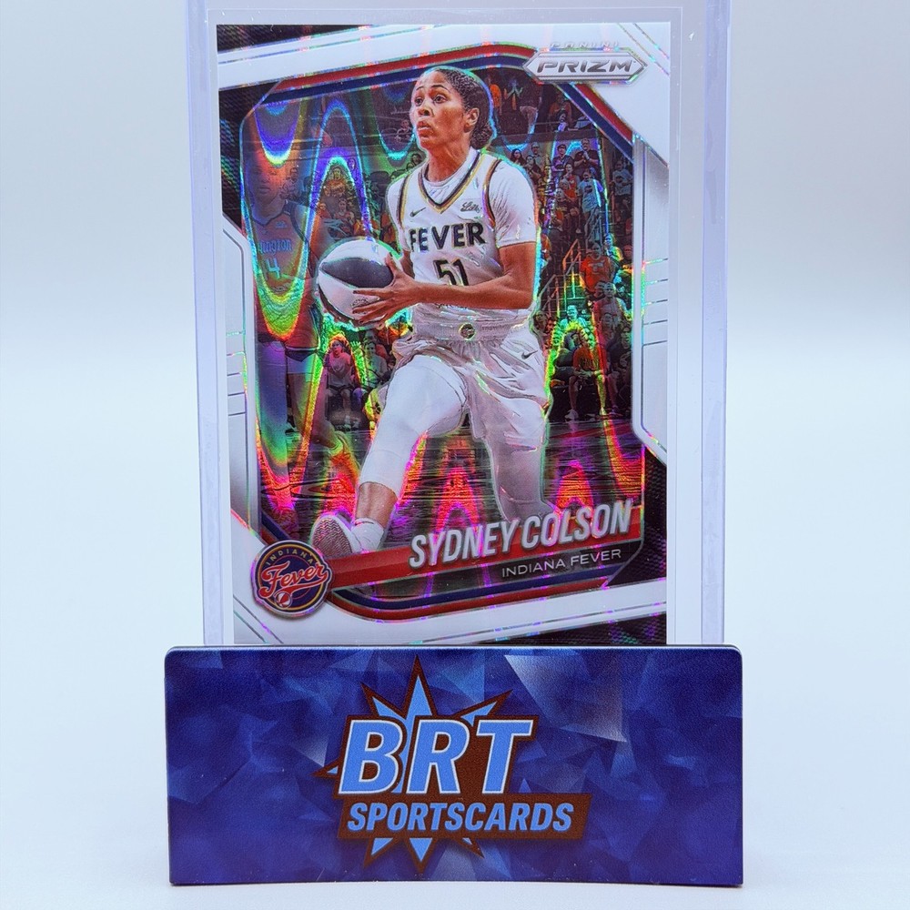 2025 Panini Prizm WNBA Sydney Colson White Seismic Prizms Indiana Fever #1