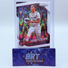 2025 Panini Prizm WNBA Sydney Colson White Seismic Prizms Indiana Fever #1
