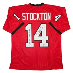 Gunner Stockton Autographed Georgia Custom Red Jersey 24/25 SEC &rsquo;25 MVP Beckett