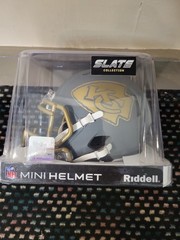 Kansas City Chiefs RARE Slate Mini Helmet Autographed Willie Roaf Beckett