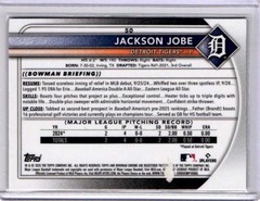 2025 Bowman #50 Jackson Jobe Chrome Mojo Refractor