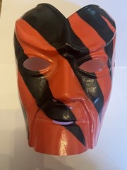Rare 1998 WWF WWE Officially Licensed Kane Rigid Plastic Mask Vintage Undertaker