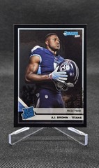AJ Brown 2019 Donruss Rated Rookie Press Proof Black /10 #314