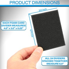 CASEMATIX 3×4 Card Dividers For Toploader Storage Boxes and Trading Card Storage
