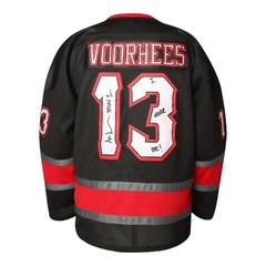 Friday The 13th Jason Voorhees Mask Hockey Jersey Movie Horror Black Size 3XL