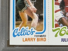 1980 1980-81 TOPPS MAGIC JOHNSON LARRY BIRD DR. J RC ROOKIE RC UNDERGRADED PSA 5