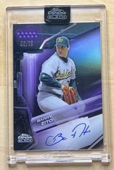 🔥2026 Topps Chrome Black Barry Zito Encased Purple Auto #’d /75 Athletics A’s