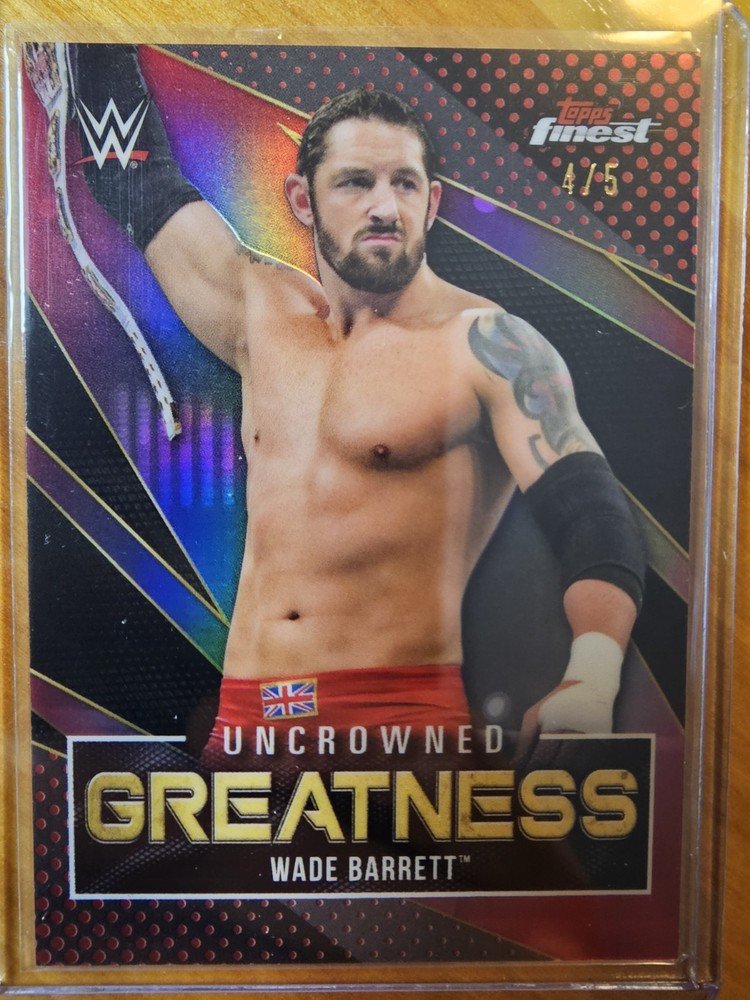 WADE BARRETT 2021 TOPPS FINEST WWE UNCROWNED GREATNESS RED /5 #UG-19