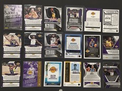 Lakers 18 Card Lot – Bronny, LeBron, Reaves Numbered, RC, Inserts & More (BD3)