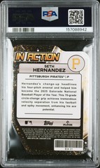 157088942 Seth Hernandez 2025 Bowman Draft #BIA-21 In Action PSA 10