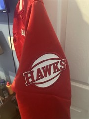 Atlanta Hawks Pro-Standard NBA Members Only Midweight Blood Red Jacket Sz Large