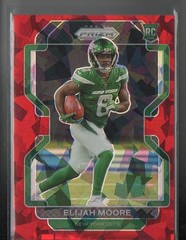 2021 Panini Prizm #346 Elijah Moore Red Ice