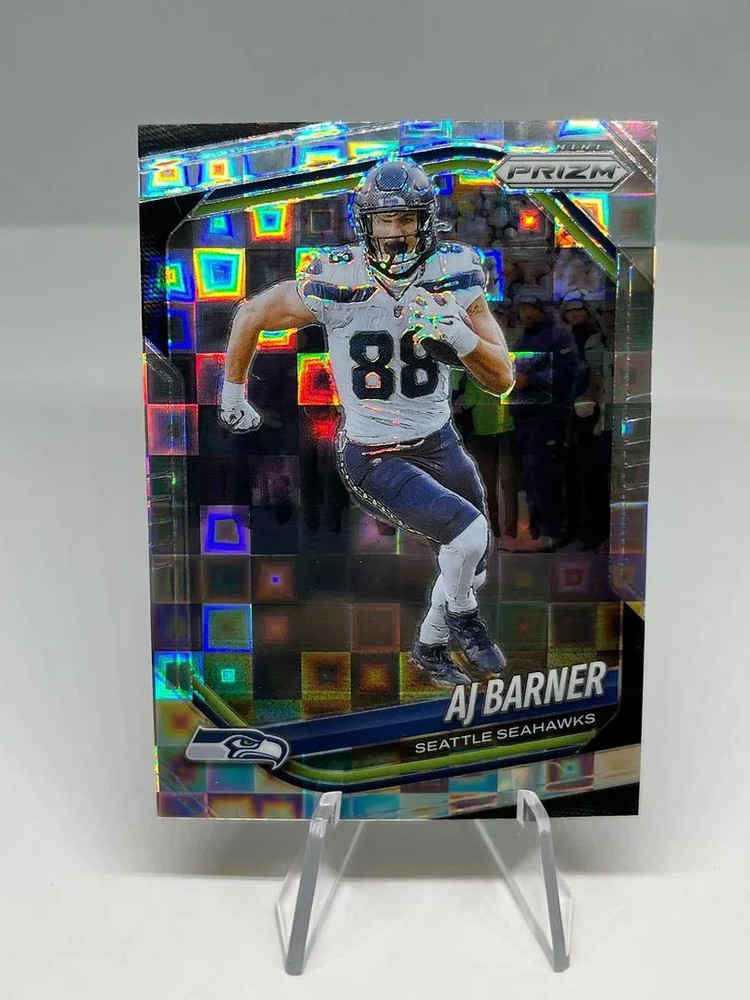 AJ Barner 2025 Panini Prizm Pandora /400 Card #297 Seahawks