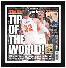 2026 NBA Finals Champions New York Knicks 4 Frame Collection w « The Tip of the W