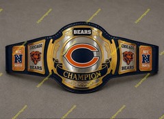 Custom CHICAGO BEARS Championship Wrestling Belt 2mm Brass Adult Size