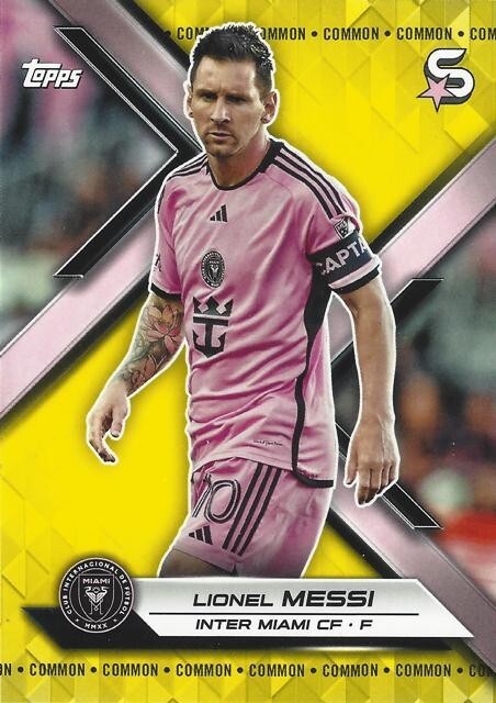 2024 Topps Major League Soccer Super Stars Yellow Variation Commons (1 – 10) MLS
