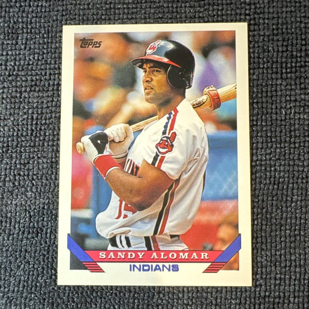 Topps 1993 Sandy Alomar Jr Cleveland Indians #85 Base Set Baseball Card