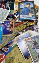 Baseball Card Lot Late 1980s-Present Mixed Brands 3.4 Lbs New York Mets Focus
