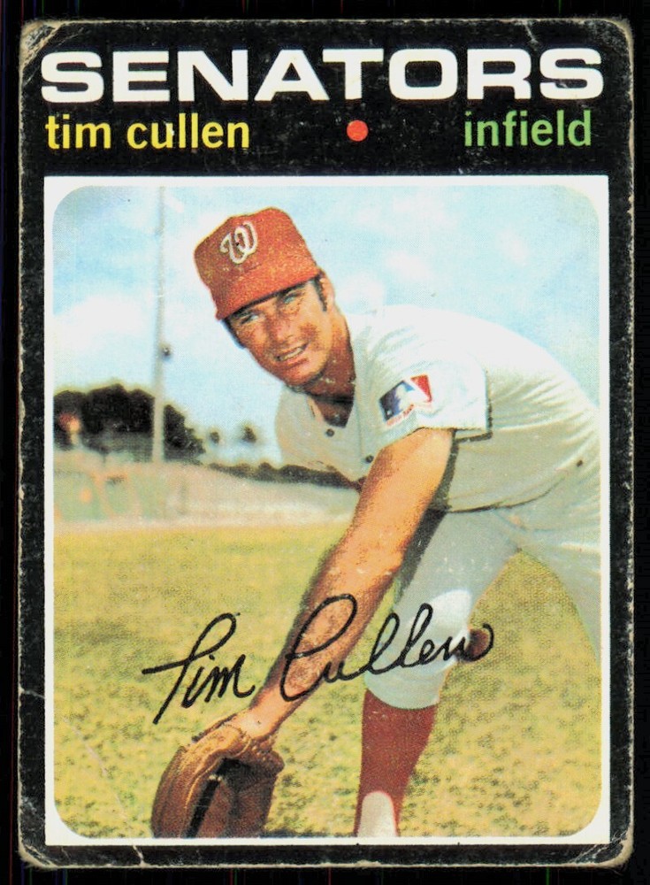 1971 Topps Base Set Tim Cullen Washington Senators #566