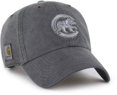 Chicago Cubs Carhartt x &rsquo;47 Charcoal Dye Clean Up Adjustable Hat Cap Dad Hat MLB